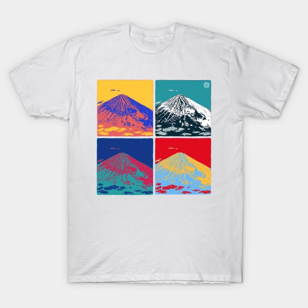 Mt Fuji Pop Art T-Shirt by lamaisondulapino